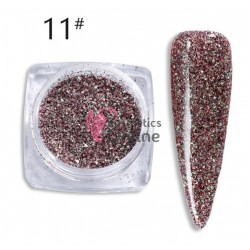 Decor pentru unghii NADP027TT sclipici Holografic Diamond - Rustic Red